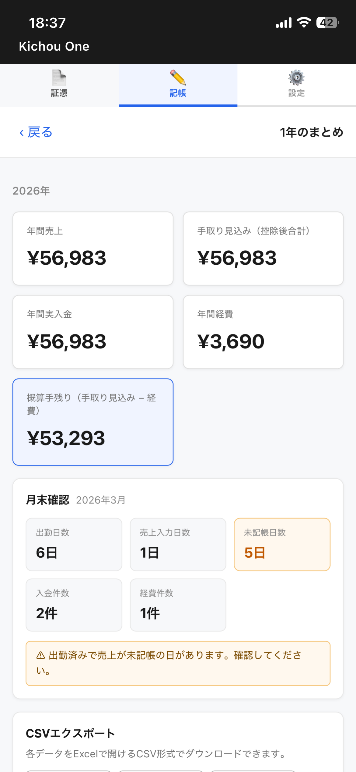 年間集計
